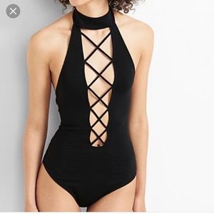 BRAND NEW! Express criss-cross bodysuit
