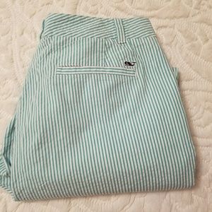 Vineyard Vines  Seersucker Striped Ankle Pants