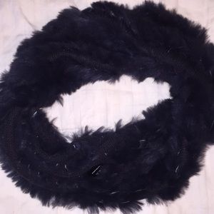 Saks Fifth Avenue Black Label Rabbit Fur Scarf