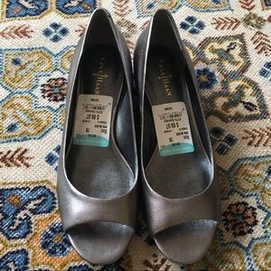 Cole Haan silver wedge