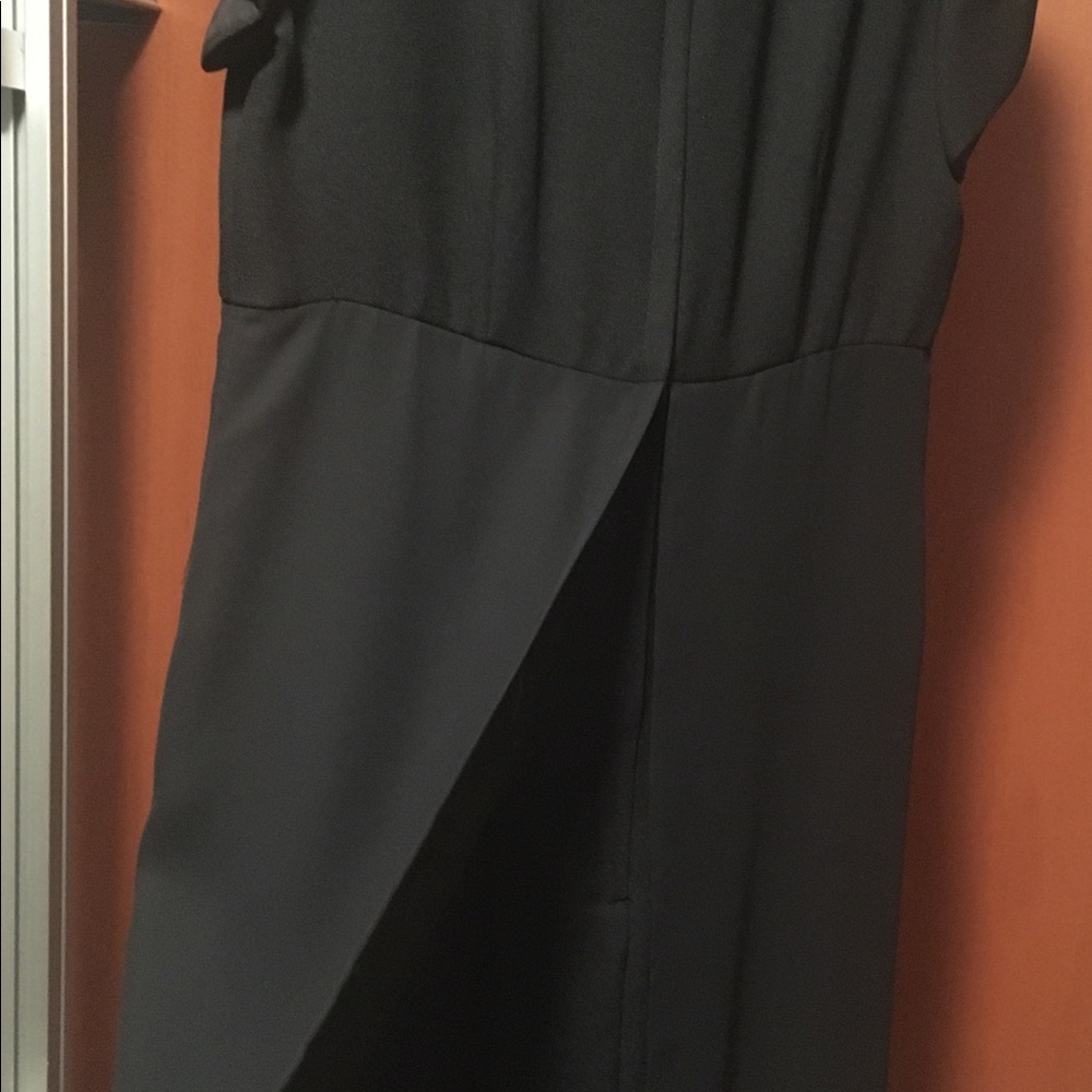 ABS black dress above the knees