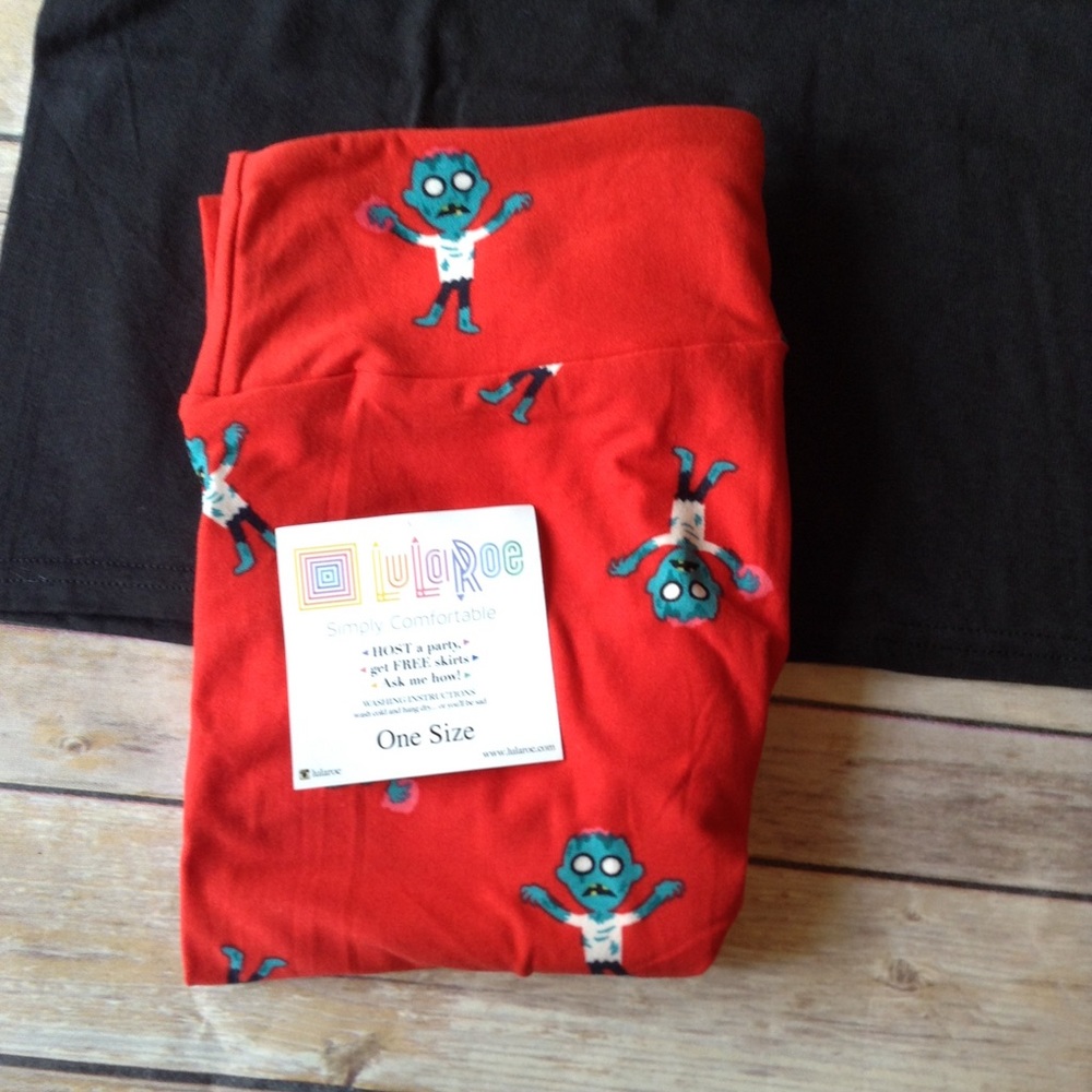LuLaRoe Halloween one size zombie leggings