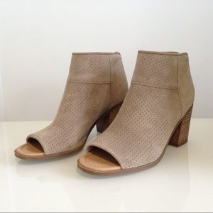 Franco Sarto Open Toe Booties
