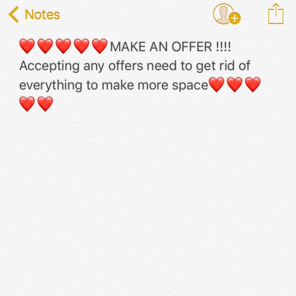 Need to get rid of everything to make more space