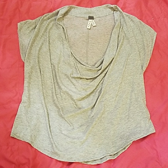 Free People Drape Neck Tee - Picture 1 of 3