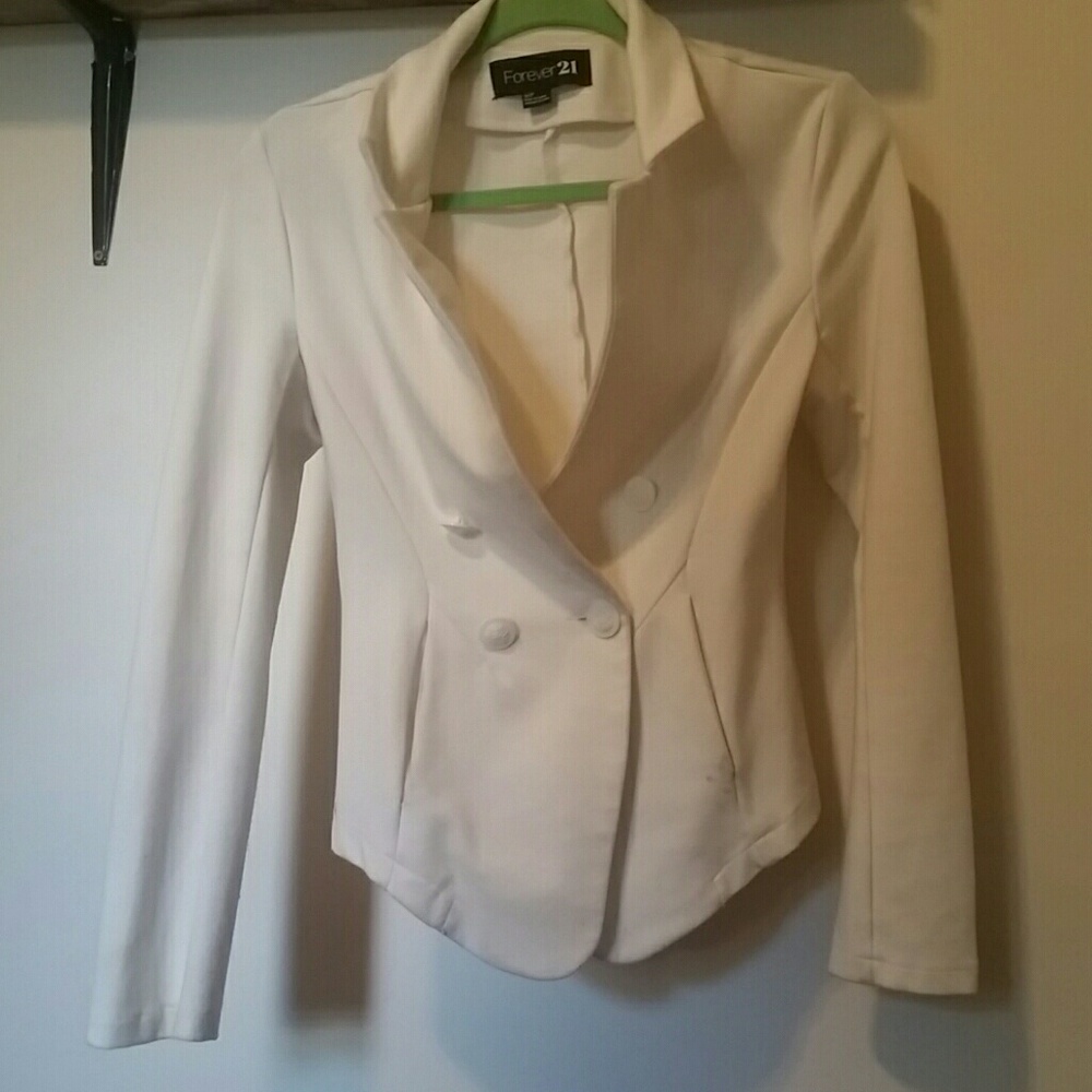 Cream Forever 21 Jacket/Blazer