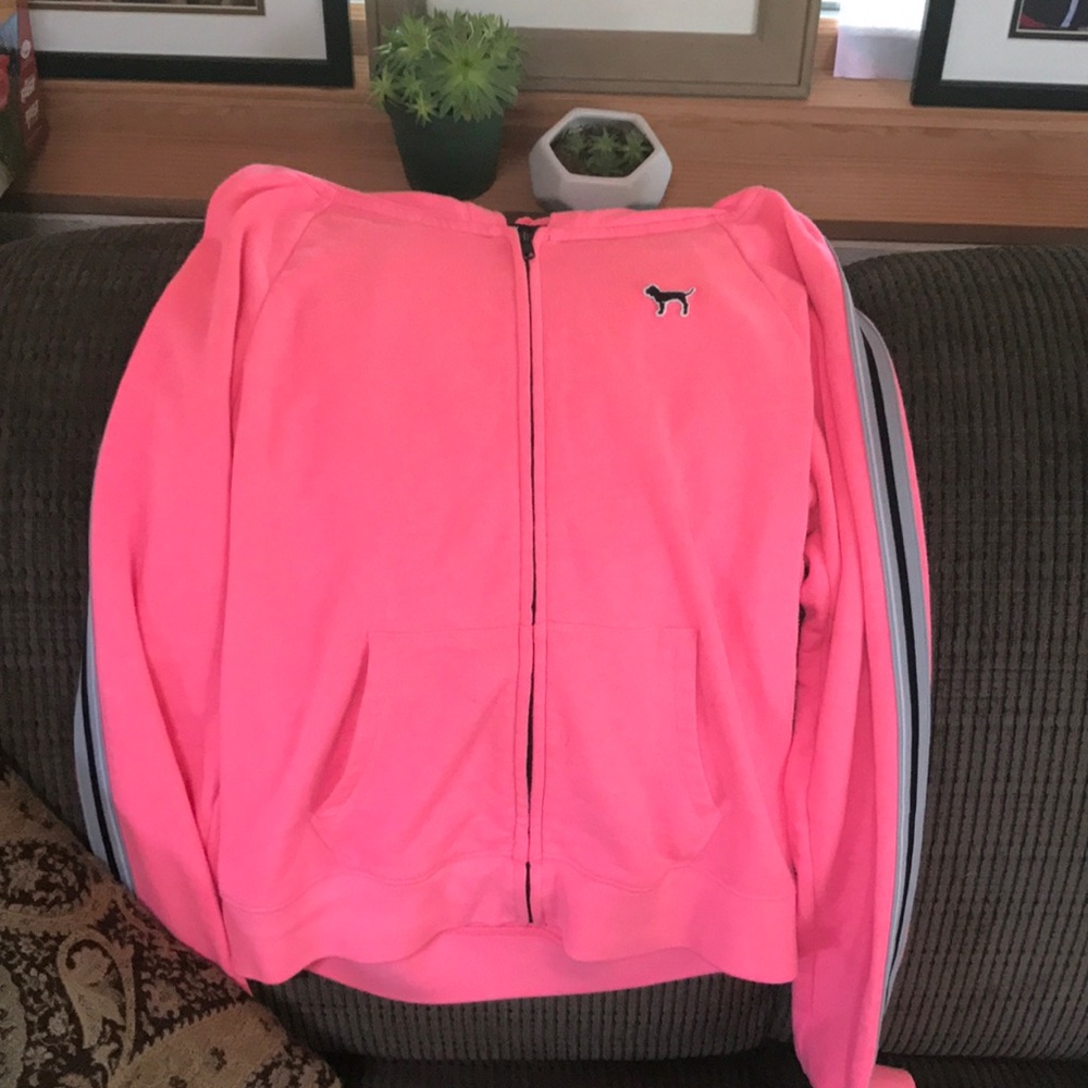 Vs PINK zip up hoodie