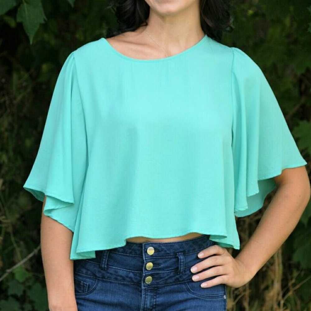 Everly Mint Top