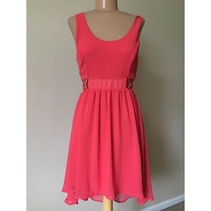 Pink/peach cut out summer dress