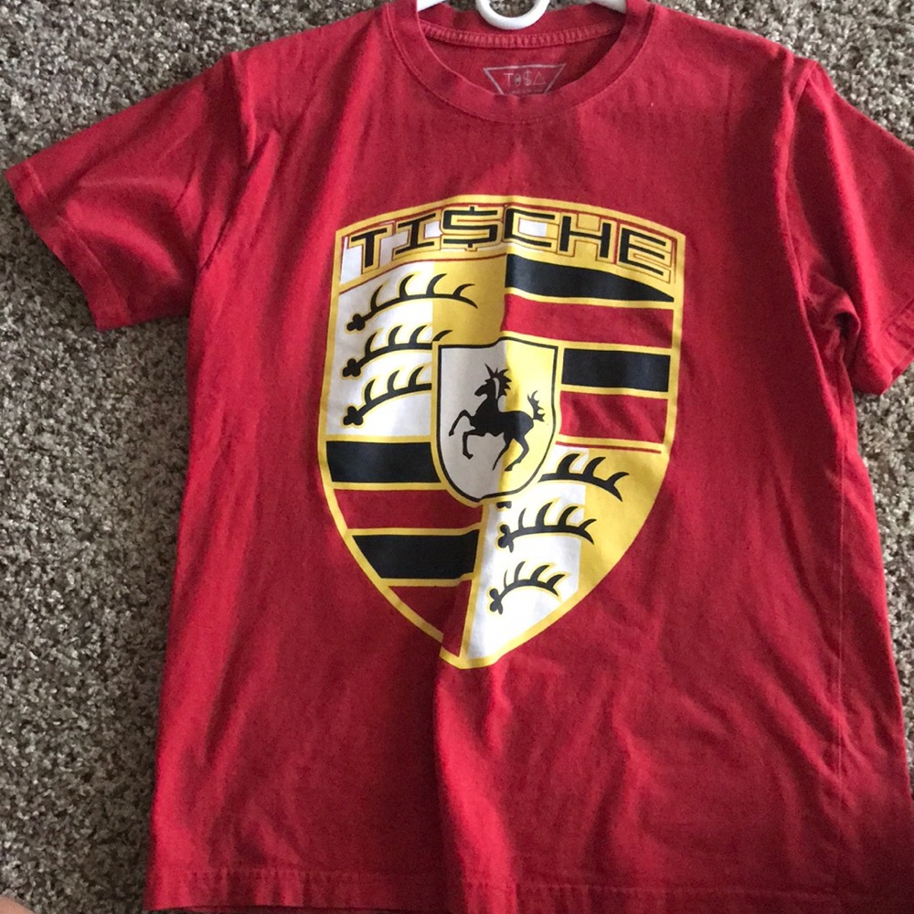 Tisa x Porsche collab Tische shirt red