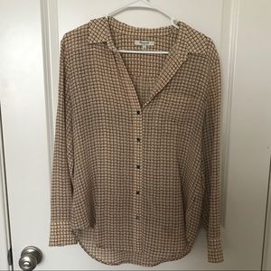 Madewell Silk Blouse Size S