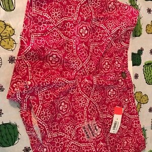 Pink and white old navy shorts