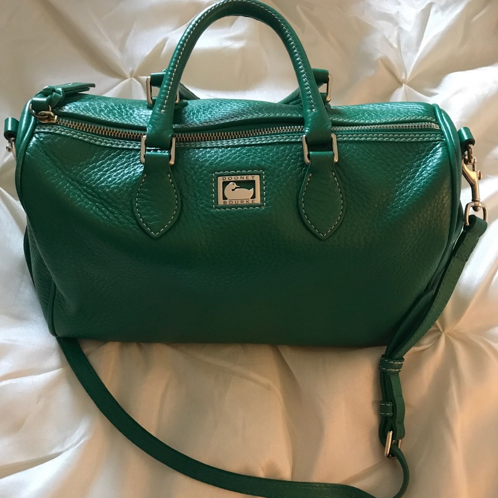 Dooney & Bourke Leather Satchel - Kelly Green