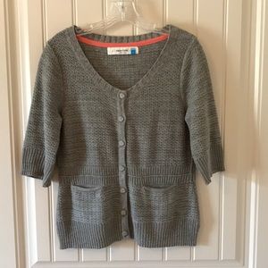 Anthropologie Sparrow gray knit cardigan