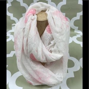 Owl Print Tassel Infinity Scarf