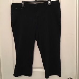 Black Denim Capris