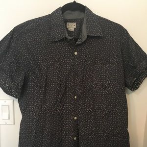 LIKE NEW: J Crew navy patterned button down