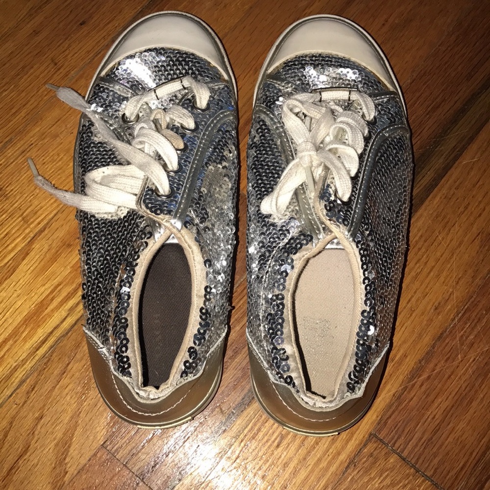 Sequin coach shoes