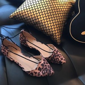 Cheetah print flats