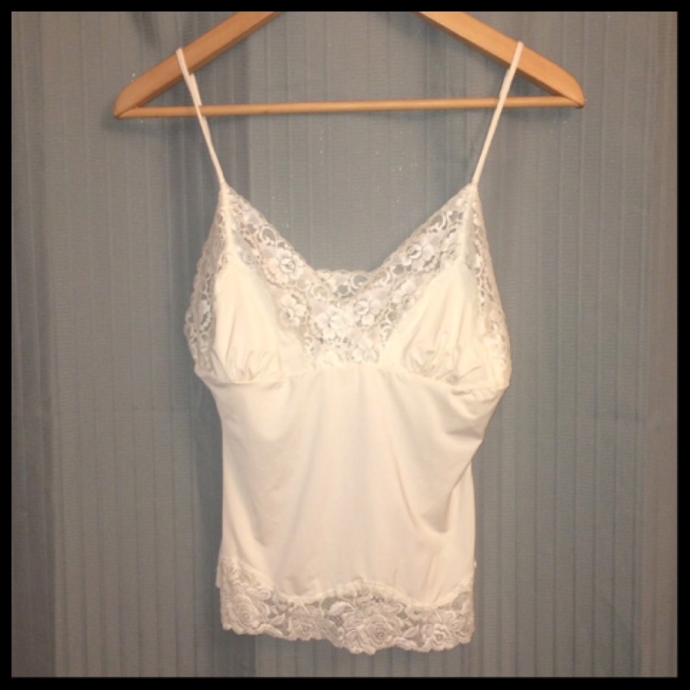 White Lace Spaghetti Strap