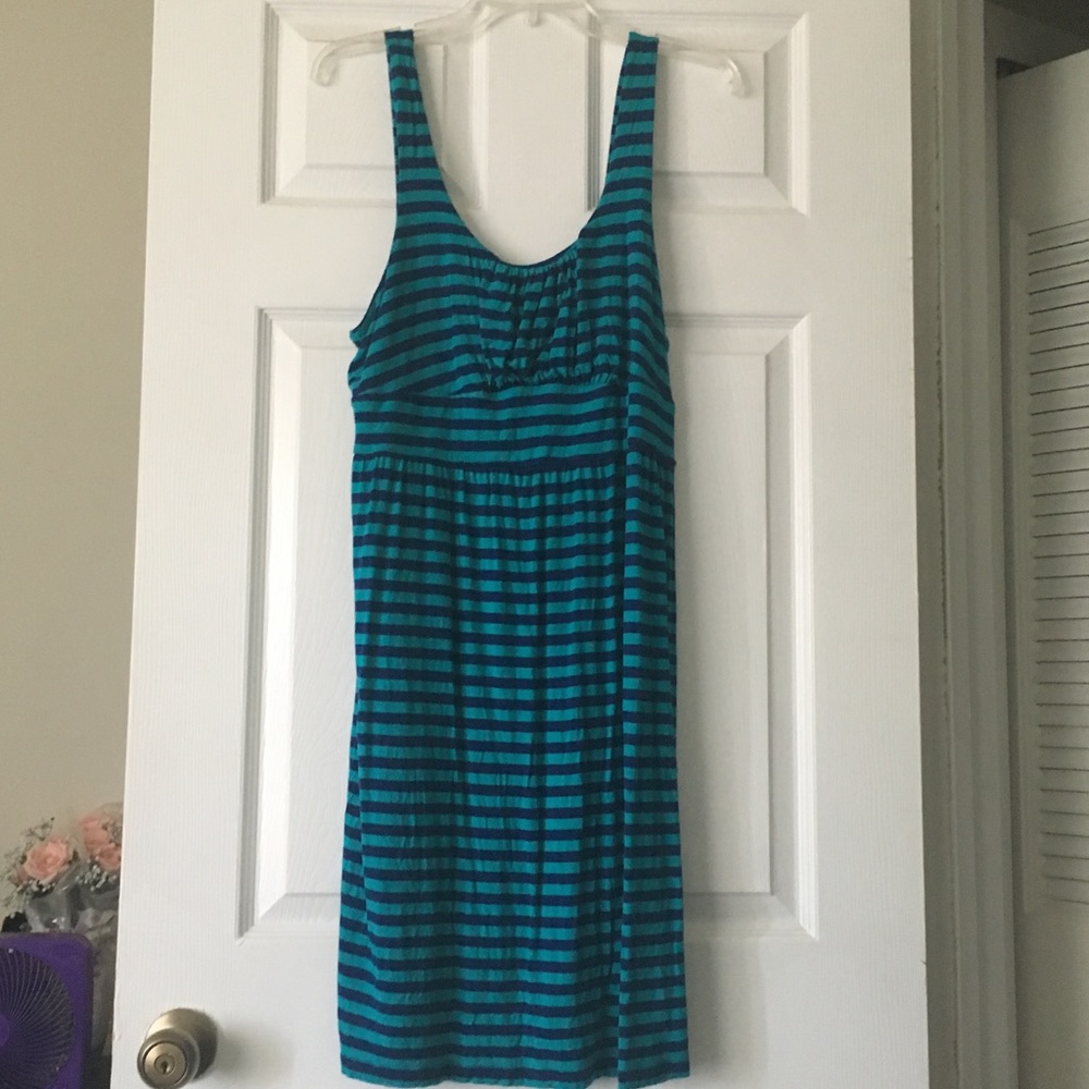 Stripes blue dress