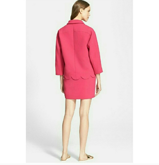 Kate spade scalloped coat pink size 8 NWT - Picture 3 of 3