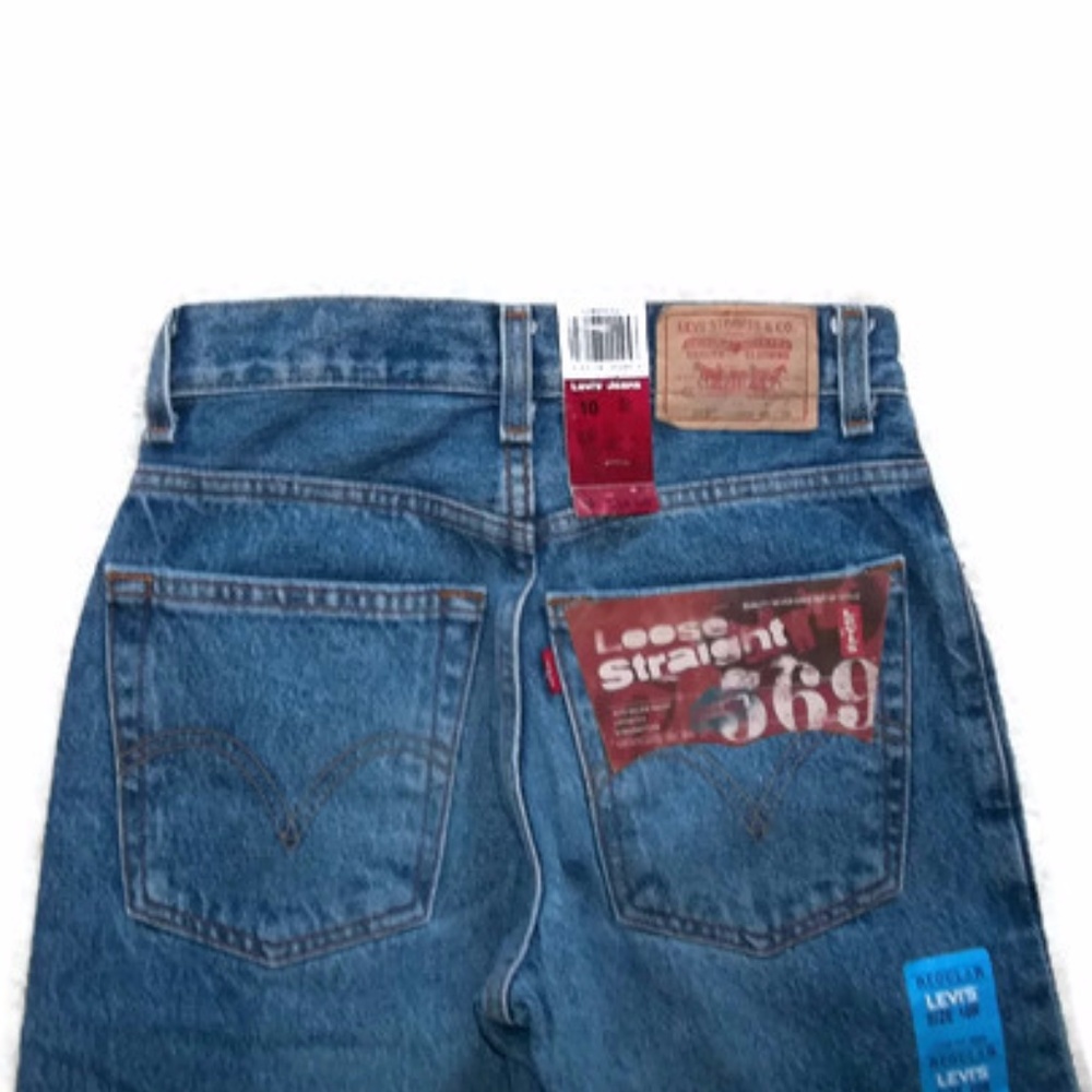 Levi's 569 Loose Straight Jeans-Boys-Sz 10R - Picture 5 of 5