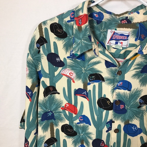 Reyn Spooner Men's baseball MLB hats & caps shirt - Picture 2 of 8