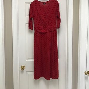 J. Peterman Red dress- size 10