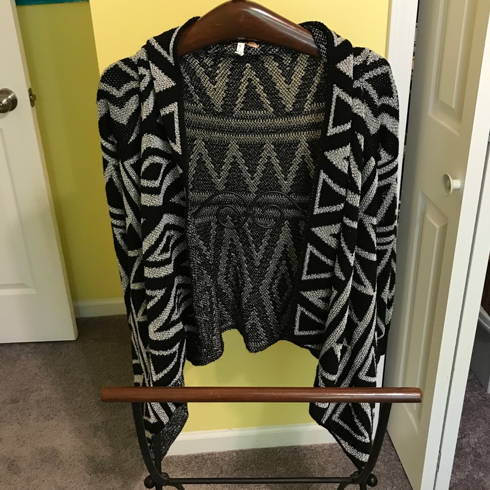 Black and silver cardigan