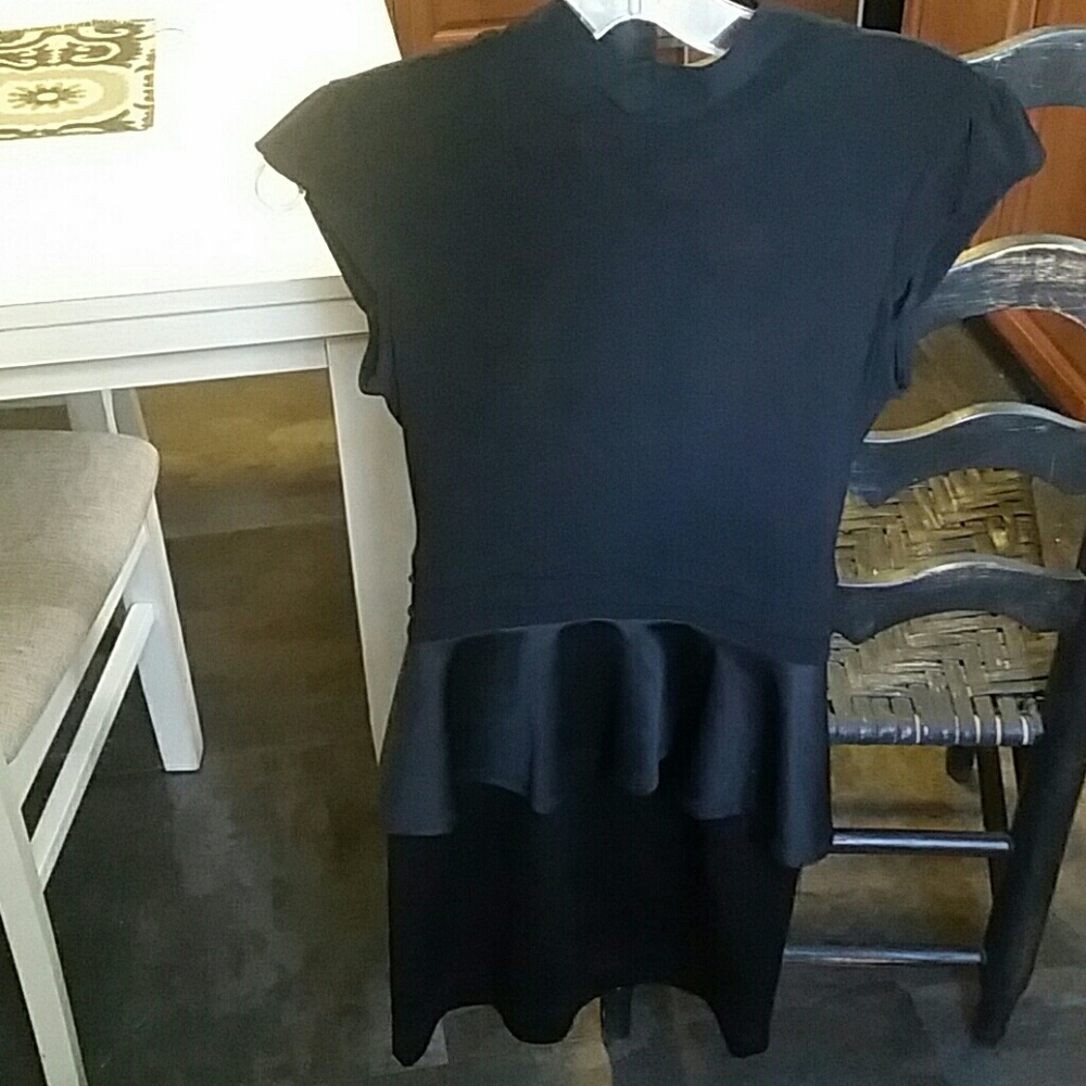 Black Peplum Dress