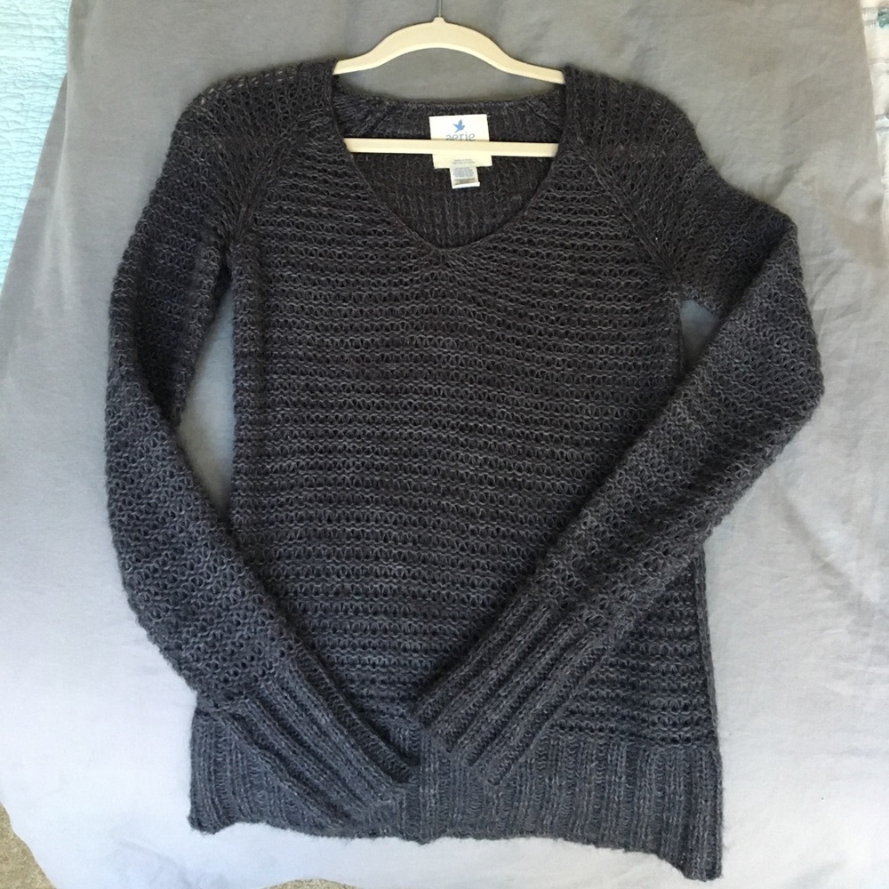 Cozy navy blue Aerie Sweater