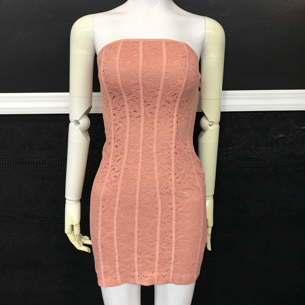 Urban Outfitters Lace Dress Nude