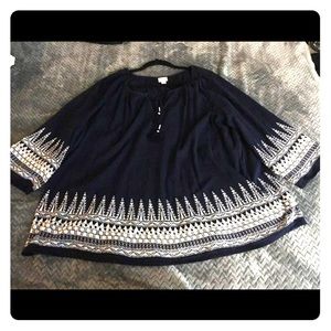 Merona Navy Blue Top