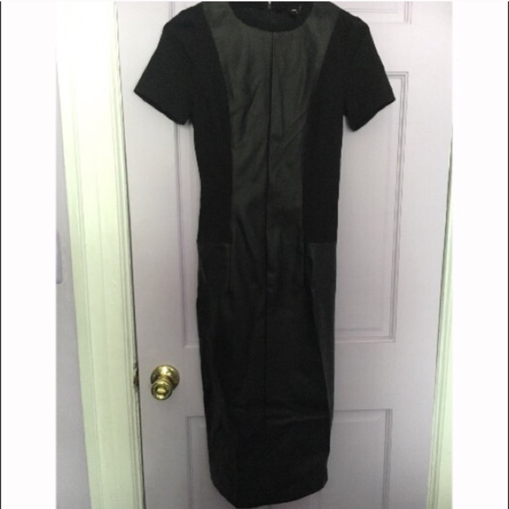 NWT Gorgeous Leather Asos Midi Dress