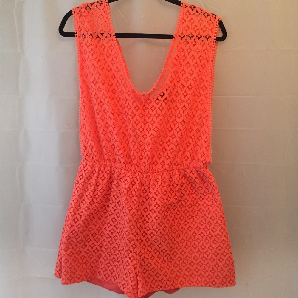 TopShop "V" Lace Romper