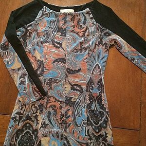 Paisley stretch shirt