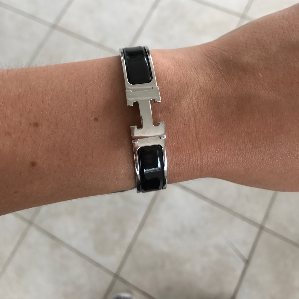 REAL black Hermes bracelet