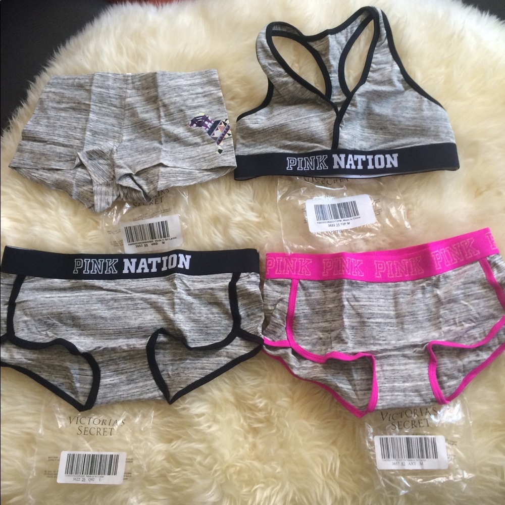 PINK Bra and Boyshorts NEW