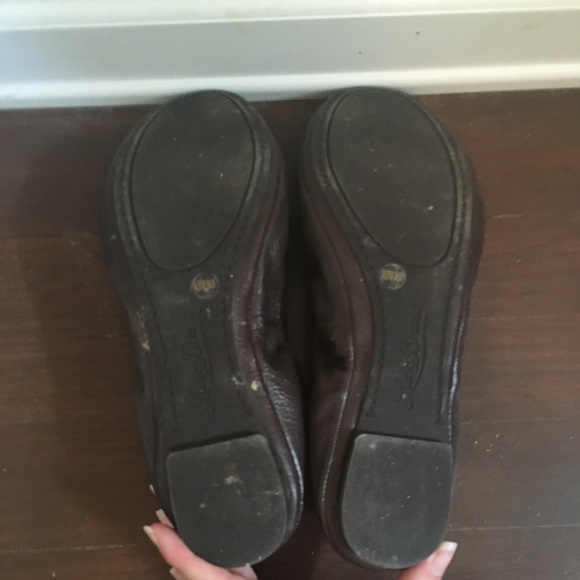 Brown leather Emmie flats - Picture 4 of 4