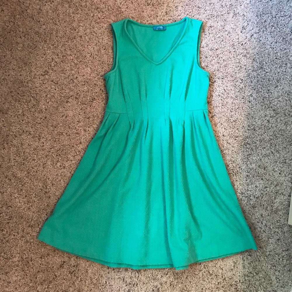 Green fabric dress