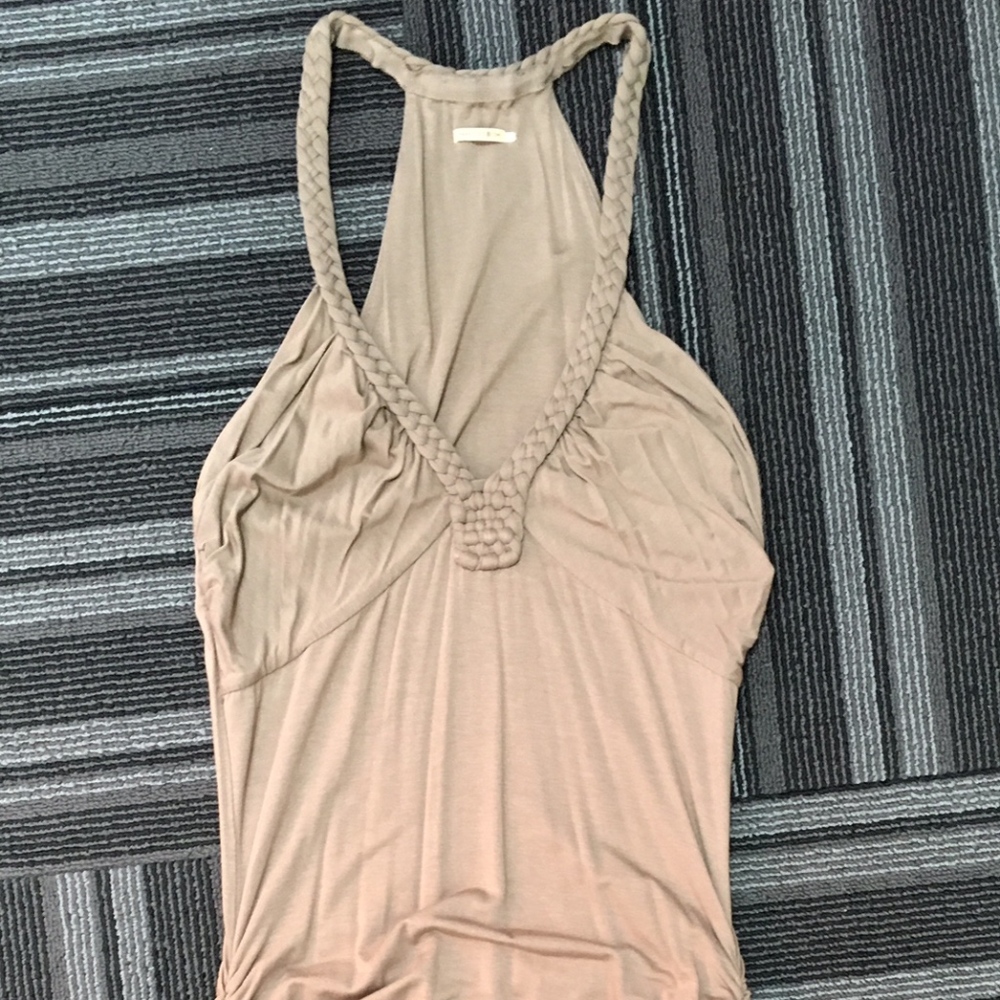 Max Studio beige dress never worn size Small