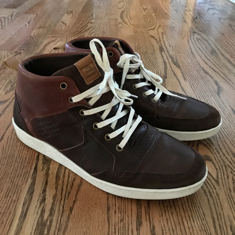Bull Boxer leather mid top sneakers