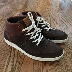 Bull Boxer leather mid top sneakers