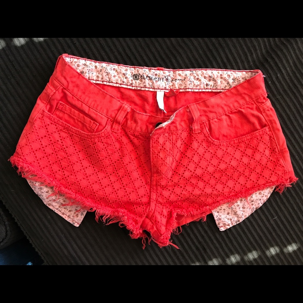 Red shorts