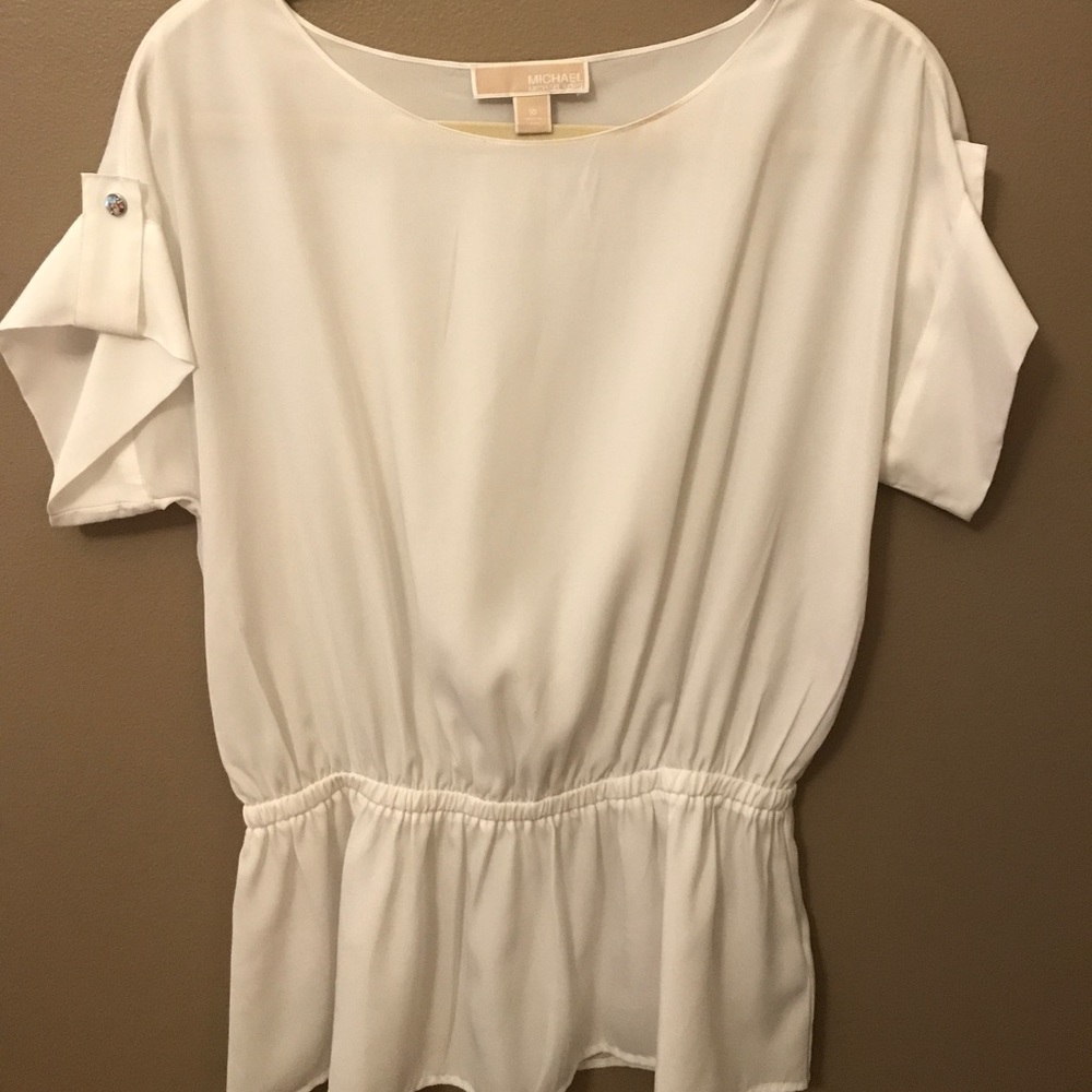 MICHAEL KORS white dress top