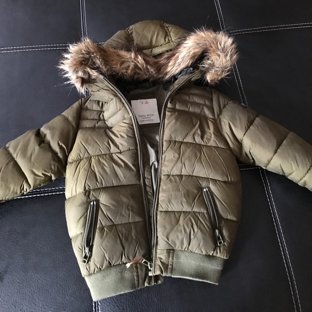 Zara puff coat