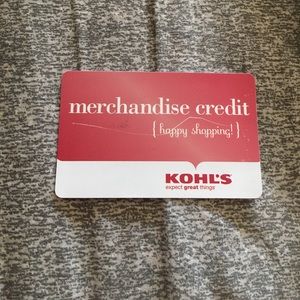 kohls cash merchandise credit