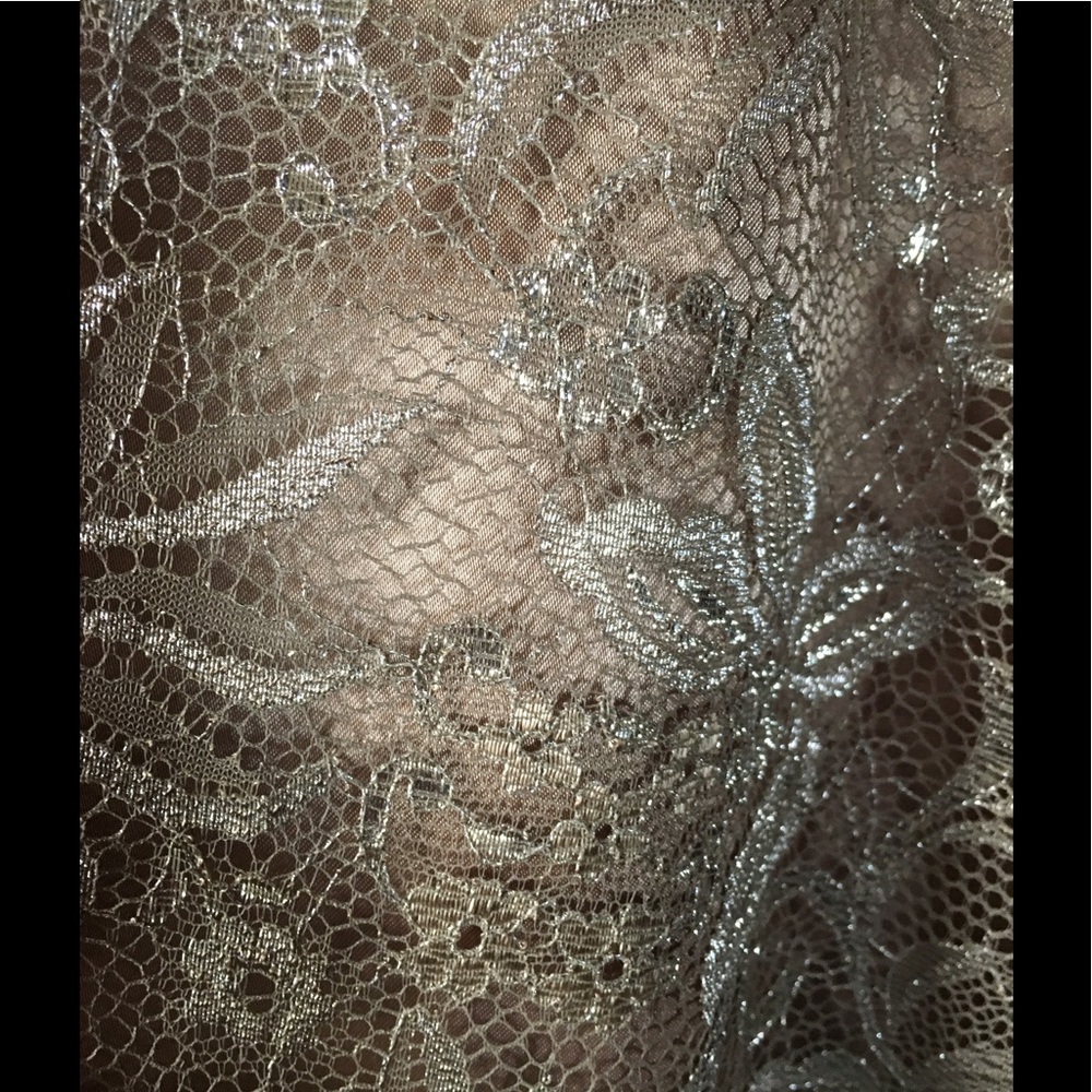 Gold lace skirt