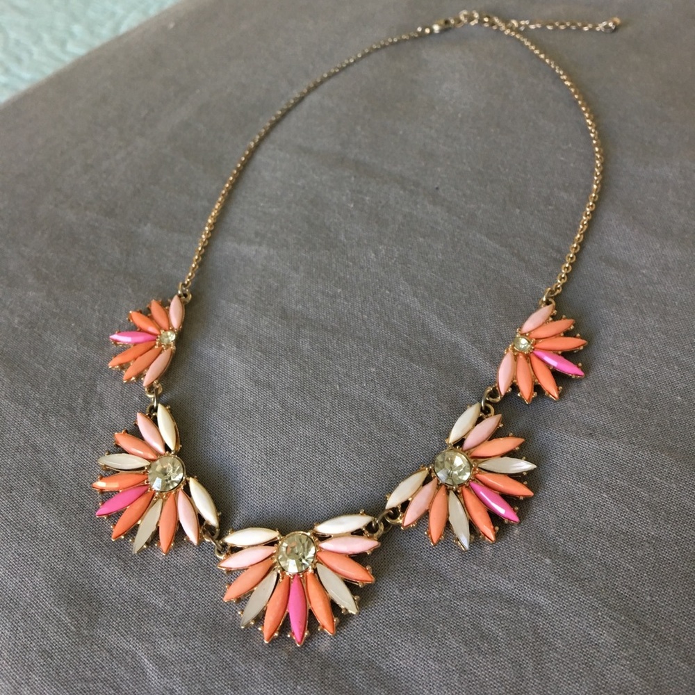 J.Crew bright flower necklace